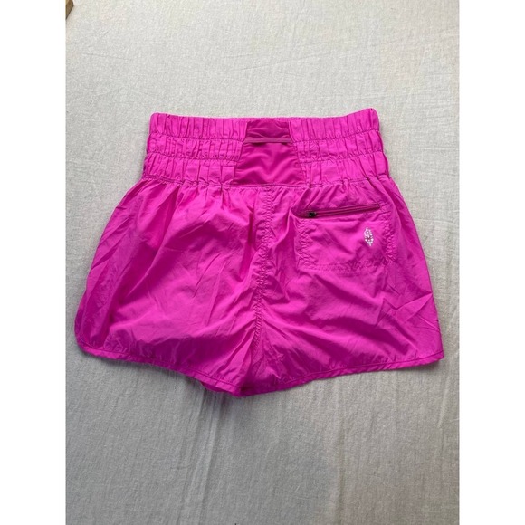 Free People FP Movement The Way Home High Rise Pull-On Shorts Large Pink Running - Picture 4 of 6
